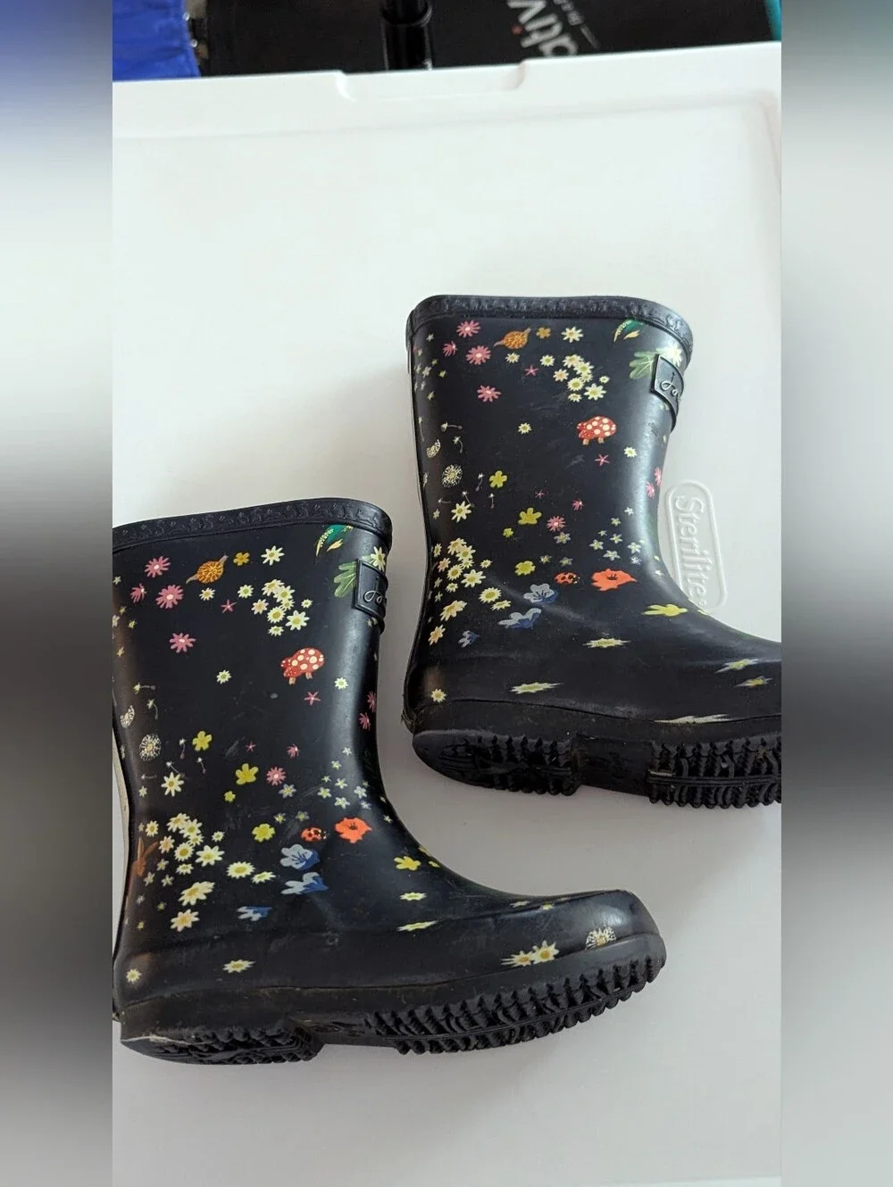 Joules navy rain